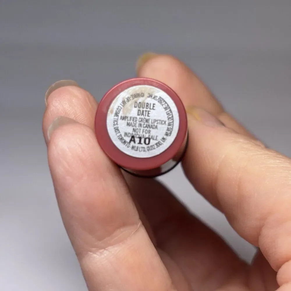 MAC Amplified Creme Lipstick DOUBLE DATE Limited Edition Travel size/mini